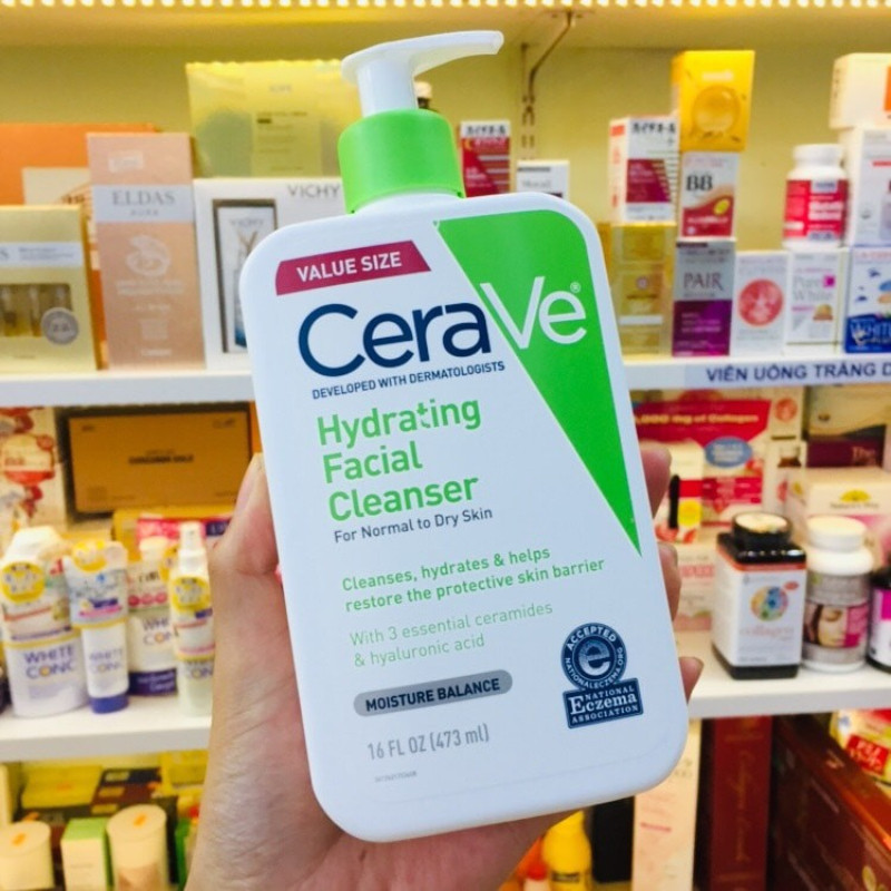 Sữa Rửa Mặt CeraVe Foaming Cleanser 236ml Chính Hãng Cho Da Dầu, Da Khô, Mụn Nhạy Cảm