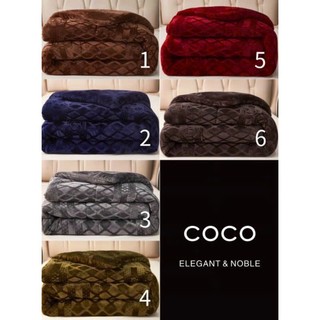 Chăn lông thỏ Chăn mùa đông COCO siêu ấm, chăn đại hàn 3,3kg dày nặng 2mx2m2