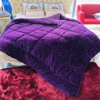 Chăn Lông Cừu Chữ Vạn Dày 3 Lớp 2,7kg 2m3x2m lông mềm mịn (shop mới bán lấy tương tác)