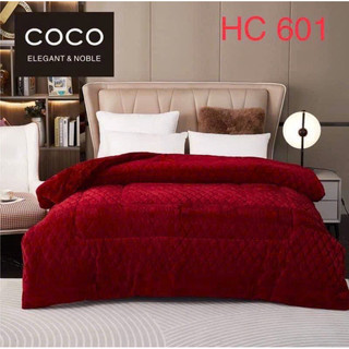 Chăn lông thỏ Chăn đắp mùa đông CoCo siêu dày ấm, chăn đại hàn hàng nhập khẩu cao cấp 2mx2m3