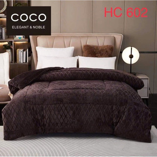 Chăn lông thỏ Chăn đắp mùa đông CoCo siêu dày ấm, chăn đại hàn hàng nhập khẩu cao cấp 2mx2m3