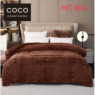 Chăn lông thỏ Chăn đắp mùa đông CoCo siêu dày ấm, chăn đại hàn hàng nhập khẩu cao cấp 2mx2m3
