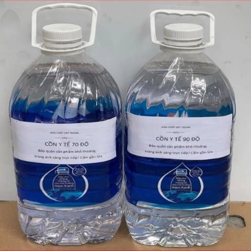 Cồn 70 Độ, 90 Độ - Cồn Y Tế Sát Khuẩn Can 5 Lít