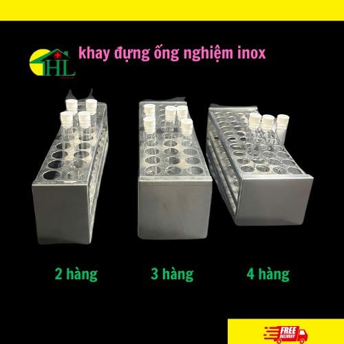 Giá đựng ống nghiệm inox, giá đựng Fancol bằng inox | Shopee Việt Nam