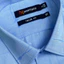 Sơ Mi Sọc Ngang Tay Ngắn Xanh Dương - Navy, Form Tailor Fit Chống Nhăn, Lai Ngang - Áo Nam Khatoco