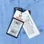 Sơ Mi Sọc Ngang Tay Ngắn Xanh Dương - Navy, Form Tailor Fit Chống Nhăn, Lai Ngang - Áo Nam Khatoco
