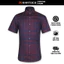 Sơ Mi Sọc Ngang Tay Ngắn Xanh Navy - Đỏ Tía, Form Tailor Fit Chống Nhăn, Lai Bầu - Áo Nam Khatoco
