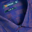 Sơ Mi Sọc Ngang Tay Ngắn Xanh Navy - Đỏ Tía, Form Tailor Fit Chống Nhăn, Lai Bầu - Áo Nam Khatoco