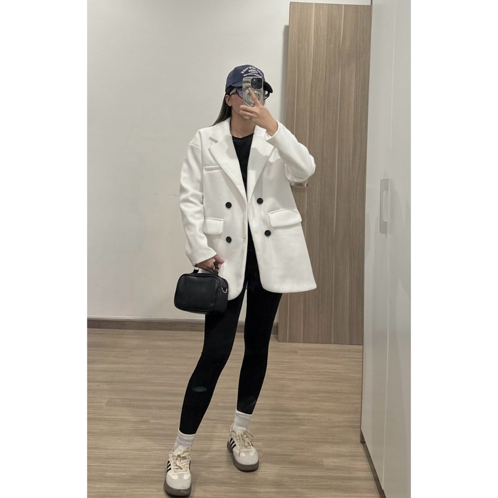 Áo dạ blazer Chililuu áo dạ form giấu quần sang chảnh Hàn Quốc