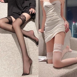 Tất đùi ren ngắn phối nhiều trang phục gợi cảm dễ thương vớ phối ren hoa mềm mịn co giãn tốt TAT02