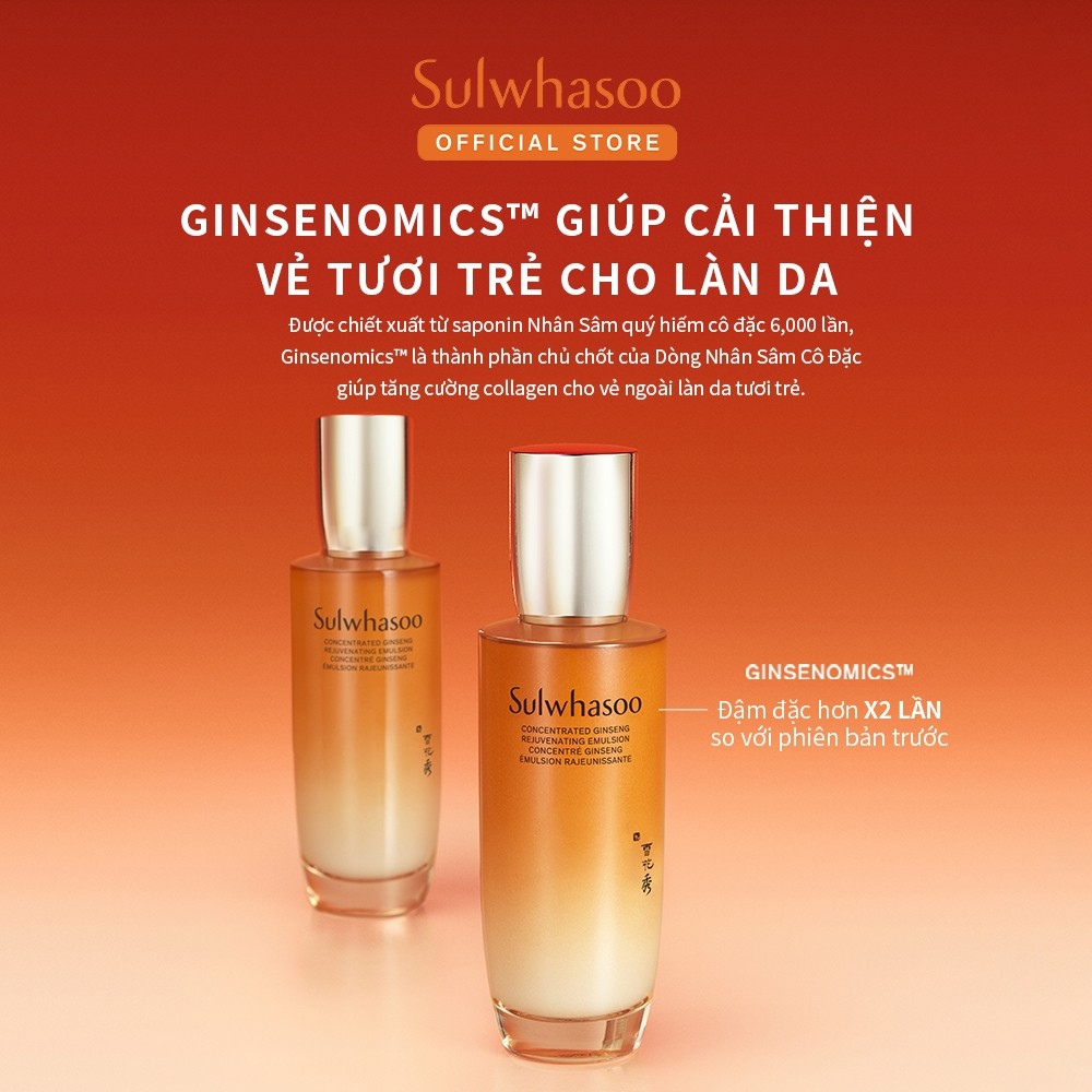 Ảnh Sữa Dưỡng Nhân Sâm Ngăn Ngừa Lão Hóa Da Sulwhasoo Concentrated Ginseng Rejuvenating Emulsion 125ml 3