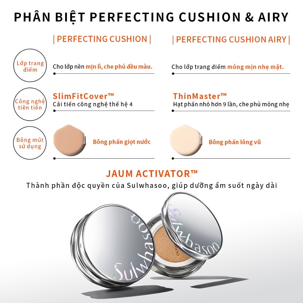 Ảnh Phấn Nước Trang Điểm 15G - Kèm 1 Lõi Thay Thế 15G - Sulwhasoo Perfecting Cushion 1