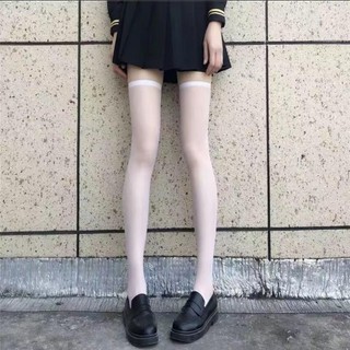 Vớ trơn siêu mỏng dài ngang đùi phong cách gợi cảm ngọt ngào TAT07 Tất vớ cho nữ phối đồ ngủ, đồ cosplay quyến rũ
