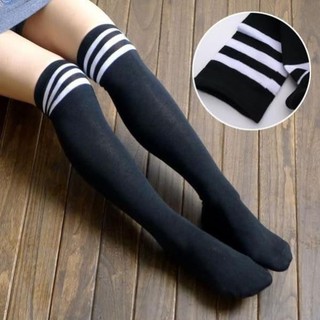 Tất đùi nữ cao cổ, vớ dài qua gối phong cách Hàn Quốc loại dày dặn cotton giữ ấm chân, chống nắng 4 mùa TAT06