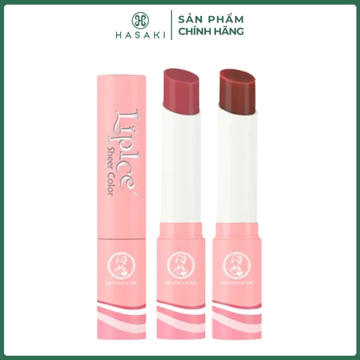 Combo 2 Son Dưỡng LipIce Hiệu Chỉnh Sắc Môi - Hồng Đất + Đỏ Gạch 2.4g Hasaki Sản Phẩm Chính Hãng