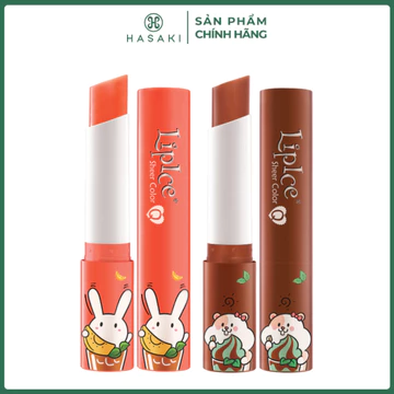 Combo 2 Son Dưỡng LipIce Hương Trà Đào, Hồng Cam + Hương Choco Mint, Hồng Ửng Đỏ 2.4g Hasaki Sản Phẩm Chính Hãng