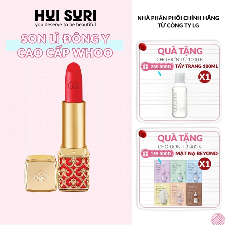 Son Whoo Velvet Lip Rouge 88 Brix Rose Màu Hồng Khô - Huisuri Official