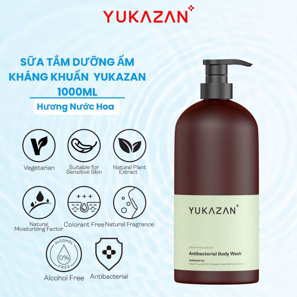 Ảnh Sữa Tắm Dưỡng Ẩm Kháng Khuẩn Yukazan Hương Nước Hoa 1000ml 1