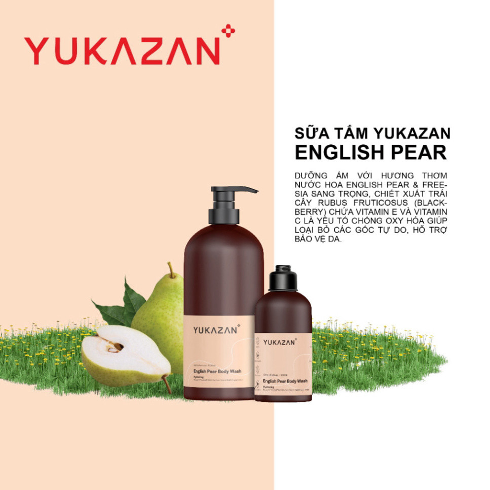 Ảnh Sữa Tắm Cấp Ẩm Yukazan Hương Nước Hoa English Pear & Freesia 1000ml 3