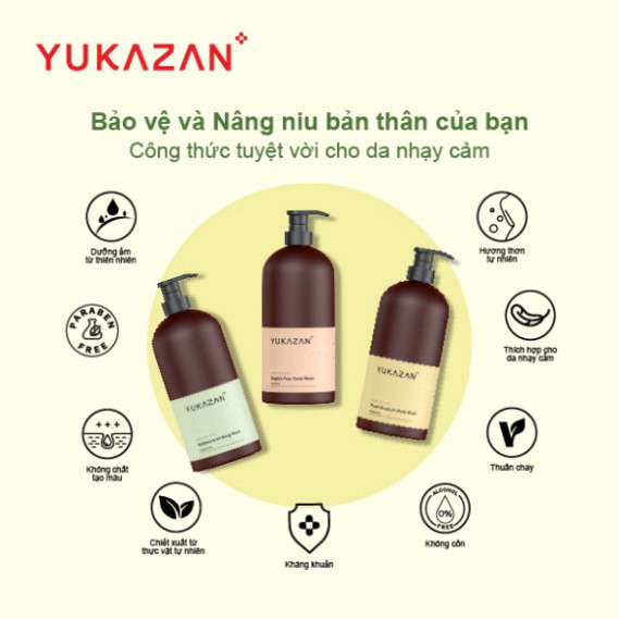 Ảnh Sữa Tắm Cấp Ẩm, Dưỡng Sáng Da Yukazan Hương Nước Hoa Fresh Bouquet 1000ml 4