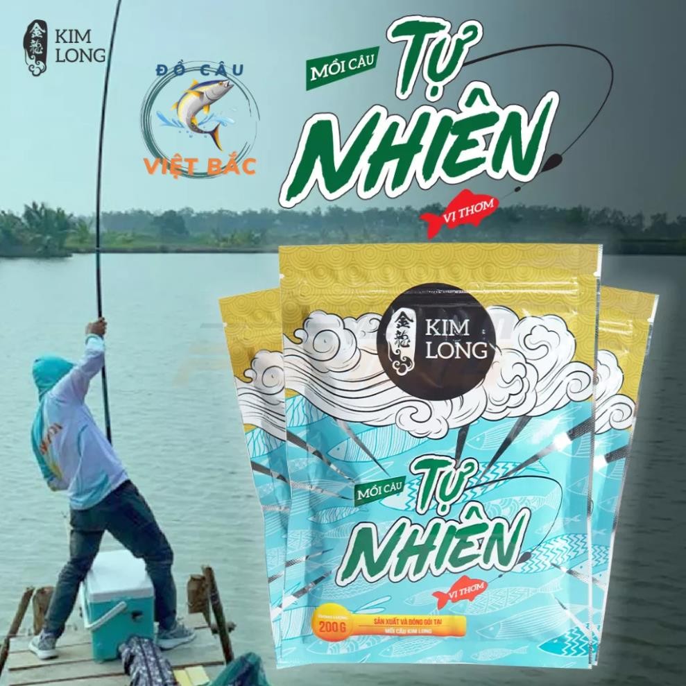 Mồi Câu Tự Nhiên Kim Long Mồi Câu Cá Vị Thơm Vị Tanh Siêu Nhạy  - shopTin