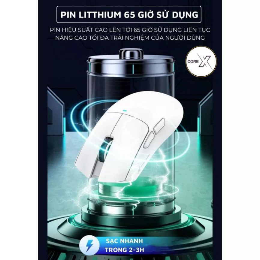 Chuột Gaming Attack Shark R1-X11 Siêu Nhẹ Chip Paw3311 Cực Mạnh 3 Mode Kết Nối Bluetooth / 2.4G / Type-C | BigBuy360 - bigbuy360.vn
