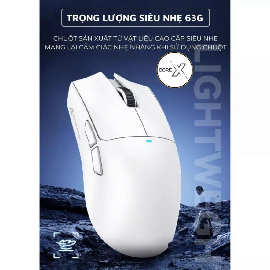 Chuột Gaming Attack Shark R1-X11 Siêu Nhẹ Chip Paw3311 Cực Mạnh 3 Mode Kết Nối Bluetooth / 2.4G / Type-C | BigBuy360 - bigbuy360.vn
