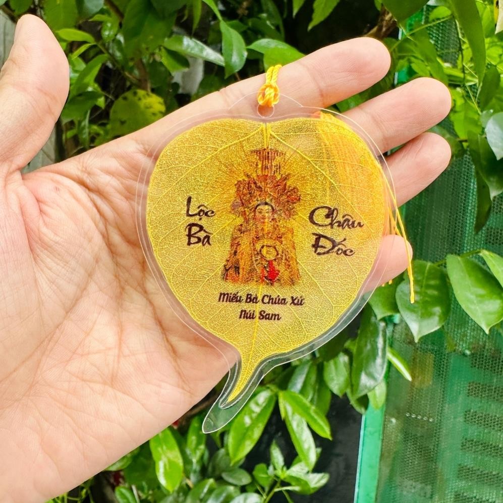 [SP LOẠI 1] Lá Tự Nhiên 100.% - Lá Bồ Đề Vía Bà Chúa Xứ Châu Đốc trang trí phong thủy, xin lộc làm ăn