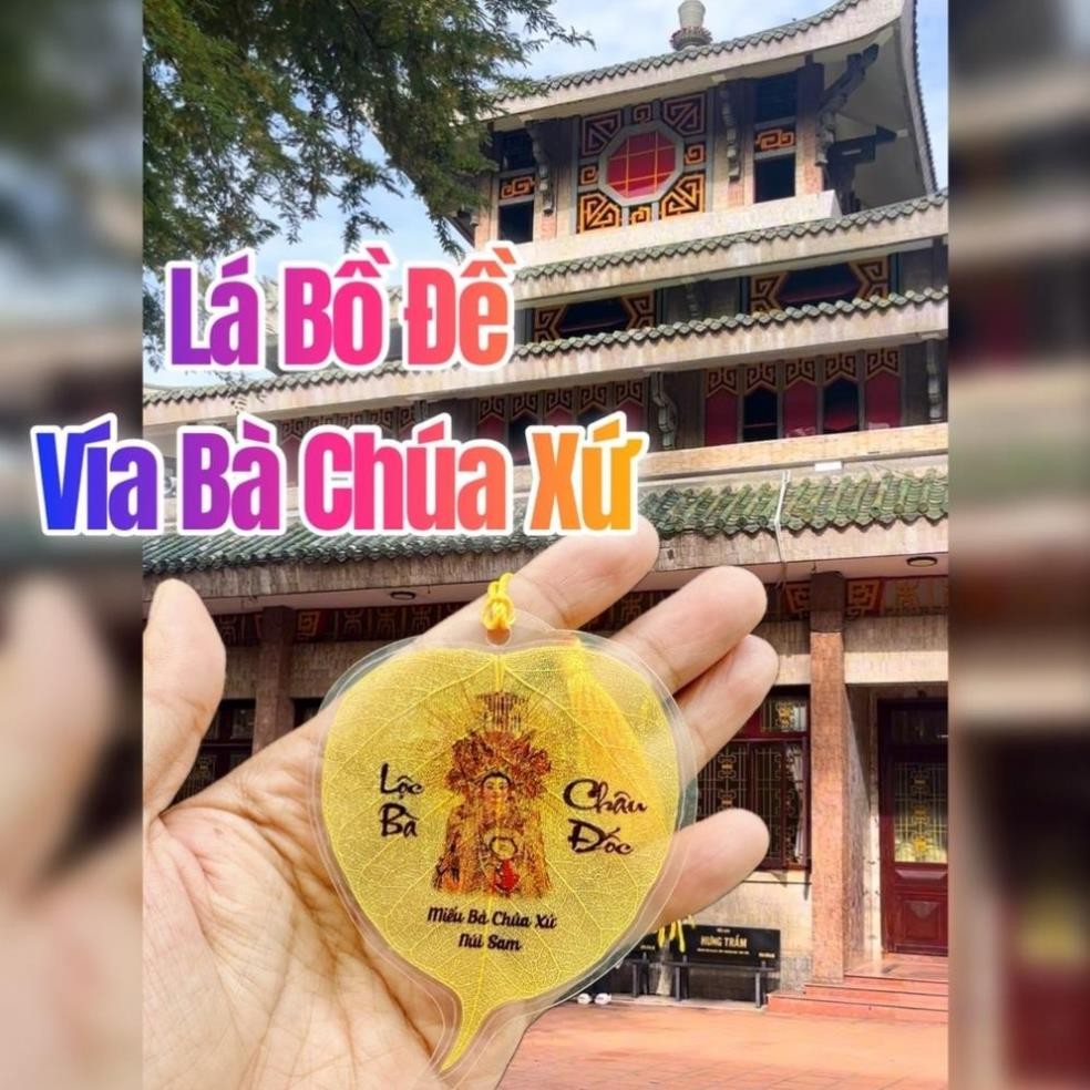 [SP LOẠI 1] Lá Tự Nhiên 100.% - Lá Bồ Đề Vía Bà Chúa Xứ Châu Đốc trang trí phong thủy, xin lộc làm ăn