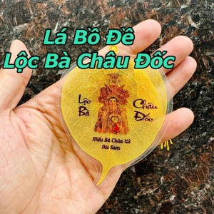 Lá Bồ Đề Bà Chúa Xứ Núi Sam Châu Đốc trang trí ốp lưng, xe hơi, bóp - Lá Bồ Đề Tự Nhiên Nguyên Bản