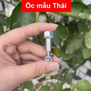 [Loại 1] Combo ốc tay thắng zin + Tán 6 hở inox 304 tặng kèm long đền đỏ (dùng cho xe số thắng đĩa)