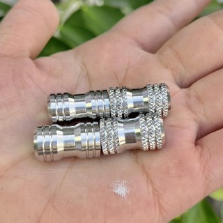[LOẠI 1] Cặp Van Vòi Salaya INOX 304, nắp van vòi xe máy mẫu THÁI trơn, mẫu nhám D4
