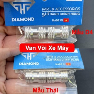 [LOẠI 1] Cặp Van Vòi Salaya INOX 304, nắp van vòi xe máy mẫu THÁI trơn, mẫu nhám D4