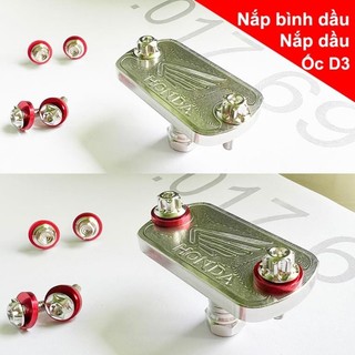 [CHÍNH HÃNG] Nắp Dầu xe HONDA inox304 (Nắp bình dầu Dream Wave Fu AB...)