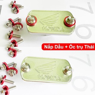 [CHÍNH HÃNG] Nắp Dầu xe HONDA inox304 (Nắp bình dầu Dream Wave Fu AB...)