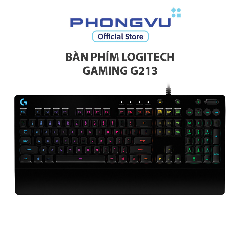 Bàn phím giả cơ Logitech Gaming G213 Prodigy RGB - Phím Mech-Dome 1ms ...