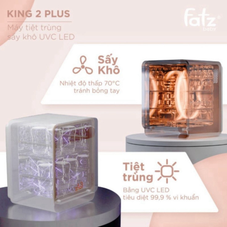 Máy tiệt trùng sấy khô UVC Fatz Baby King 2 19L FB4799BT Bảo Hành  12 Tháng