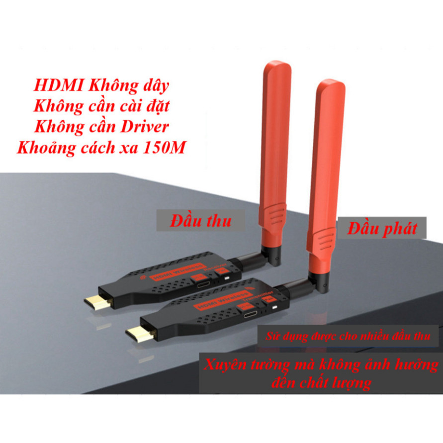 HDMI không dây 150M Full HD 1080 60Hz sử dụng được nhiều tivi (150ALL)