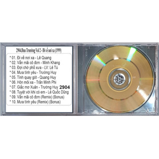 Đĩa CD 2904 Đan Trường Vol.2 - Đi về nơi xa (1999) chất lượng cao