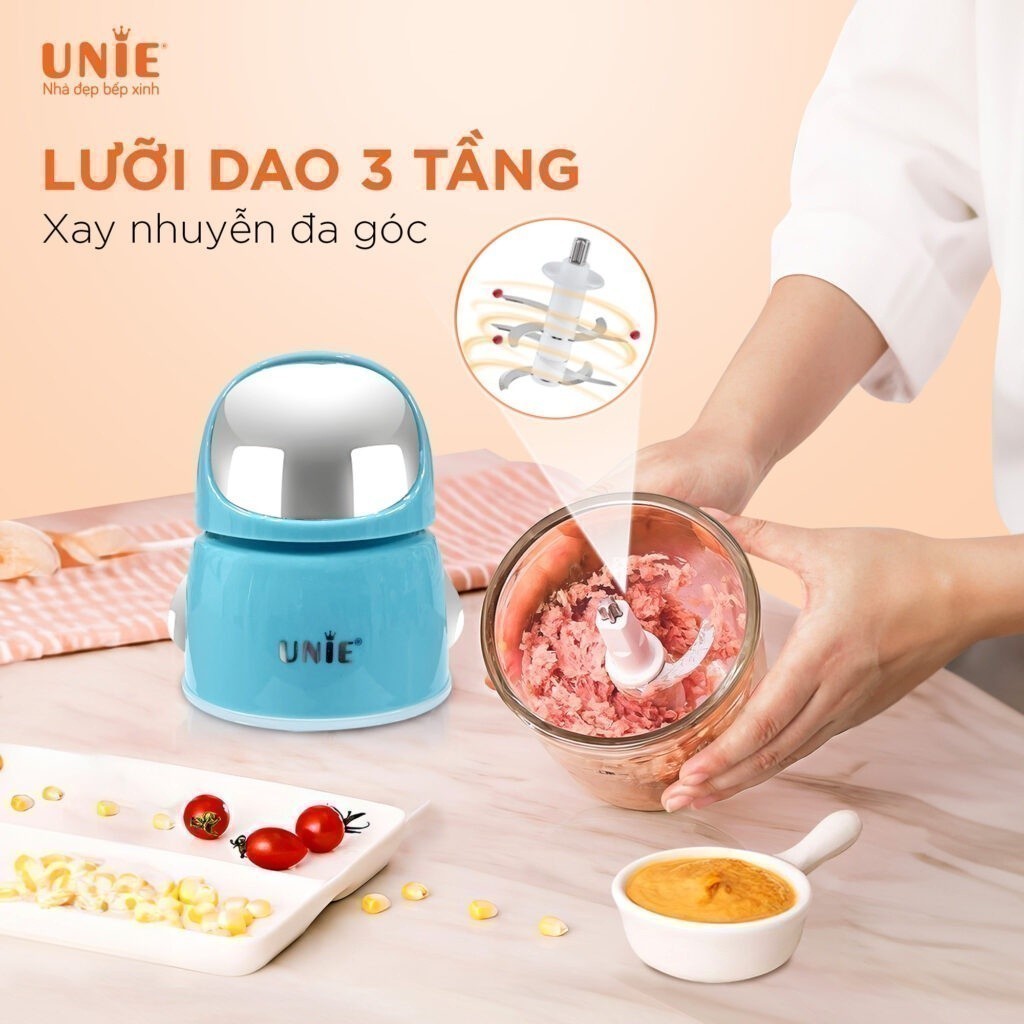 Product image Máy xay mini UMB02, lưỡi dao 3 tầng inox 304,cối thuỷ tinh cao cấp, xay đa năng công suất lớn, bảo hành 12 tháng 3