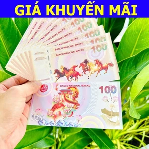 Tiền Mã Đáo Thành Công Macao Lưu Niệm Hình Con Ngựa và Cá Chép Vượt Vũ Môn Lì Xì Tết Ý Nghĩa