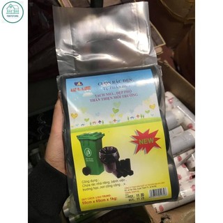 Túi đựng rác sinh học tự hủy an toàn kích thước 55x65cm - Set 3 cuộn
