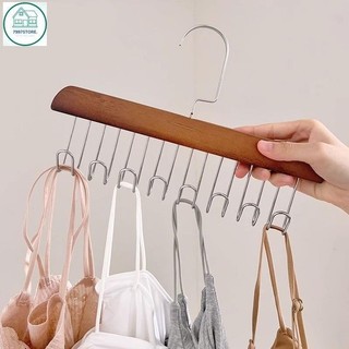 Móc Gỗ Treo Quần Áo Tất Vớ Đồ Lót Phụ Kiện 8 Nhánh Siêu Bền Chắc Chắn Tiết Kiệm Diện Tích 88448