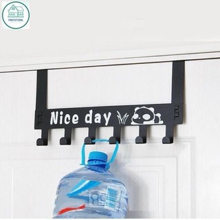 Móc Treo ồ, treo quần áo sau cửa Nice Day màu đen bằng thép chống gỉ, tiện ích