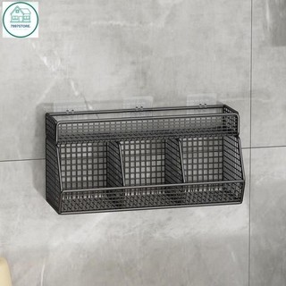 Kệ Đựng Gia Vị, Kệ Đựng Hành Tỏi, Kèm Khay Đựng Gia Vị Dán Tường, Tiện Ích , Tặng Kèm Miếng Dán