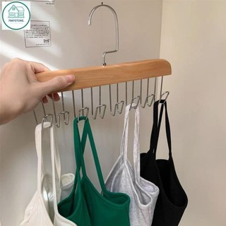 Móc phơi bằng gỗ đa năng, 8 nhánh treo đồ lót, cà vạt... tiện dụng, gọn gàng.