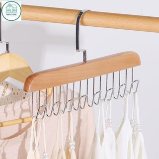 Móc phơi bằng gỗ đa năng, 8 nhánh treo đồ lót, cà vạt... tiện dụng, gọn gàng.