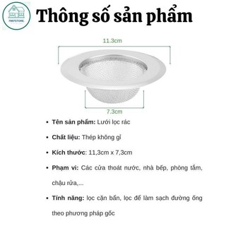 Lưới Lọc Rác Bồn Rửa Bát Không Gỉ Chống Tắc Nghẽn Thoát Nước, Tiện Ích
