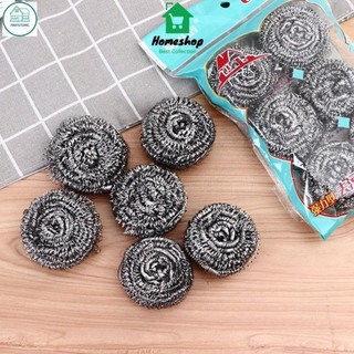 Búi Inox Cọ Nồi Niêu Xoong Chảo Tiện Lợi Nhà Bếp.