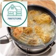 Vỉ gác chảo chiên rán bán nguyệt chất liệu Inox không rỉ an toàn, loại dày